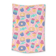 Ice Cream Donut Sweets Candie Small Tapestry by Apenda