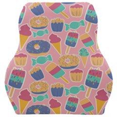 Ice Cream Donut Sweets Candie Car Seat Velour Cushion  by Apenda