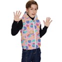 Ice Cream Donut Sweets Candie Kids  Stylish Hooded Puffer Vest View3