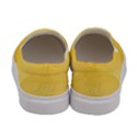 Amber Orange To Cream Yellow Linear Gradient Women s Canvas Slip Ons View4