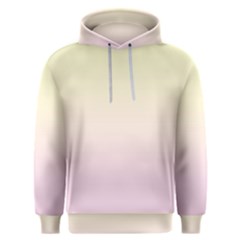 Cream Yellow To Pink Lace Linear Gradient Men s Overhead Hoodie by GradientsOmbre