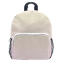 Cream Yellow To Pink Lace Linear Gradient Kids  Age 5-10 Lightweight School Backpack with Side Pockets View1