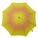 Electric Yellow To Coral Pink Bilinear Gradient Hook Handle Umbrellas (Medium) View1