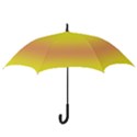 Electric Yellow To Coral Pink Bilinear Gradient Hook Handle Umbrellas (Medium) View3