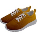 Amber Orange To Chocolate Brown Linear Gradient Mens Athletic Shoes View2