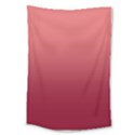 Coral Pink To Burgundy Red Linear Gradient Large Tapestry View1