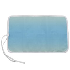 Cream Yellow To Baby Blue Bilinear Gradient Pen Storage Case (l) by GradientsOmbre