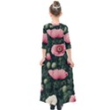 Poppy Flower Plant Petals Bloom Kids  Quarter Sleeve Maxi Dress View2