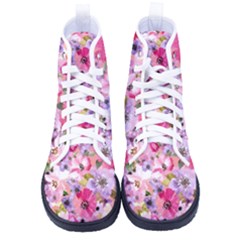 Pattern Seamless Texture Daisies Kid s High-top Canvas Sneakers by Grandong