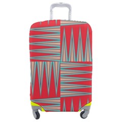 Zigzag Pattern Chevron Red Luggage Cover (medium) by Bedest