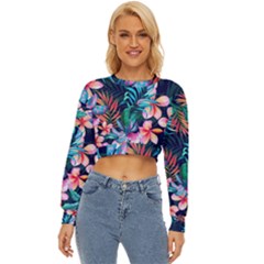 Hawaiian Flowers Hawaii Lightweight Long Sleeve Sweatshirt by Cemarart