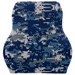 Blue, Camouflage, Cool, Navy, New, Pattern Car Seat Velour Cushion  by kyorashop23