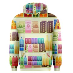 Supermarket Shelf Products Snacks Men s Core Hoodie by Cemarart