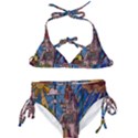 Castle Building Stained Glass Kids  Classic Bikini Set View1