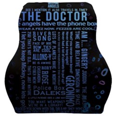 Doctor Who Tardis Car Seat Velour Cushion  by Cemarart