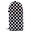 Pattern Checkered Squares Black White Pattern Microwave Oven Glove View2