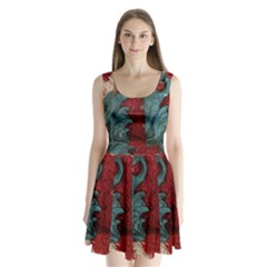 Birds Split Back Mini Dress  by bestdesignintheworld