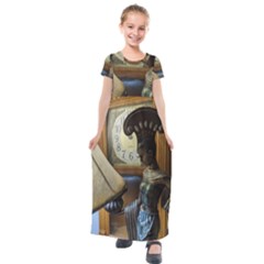 Lady Kids  Short Sleeve Maxi Dress by bestdesignintheworld