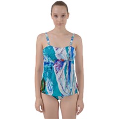 Sailing Boat Twist Front Tankini Set by bestdesignintheworld