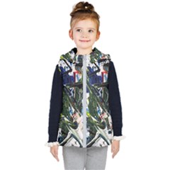 Snow In A City-1-1 Kids  Hooded Puffer Vest by bestdesignintheworld