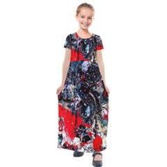 Multiple Desires-1-1 Kids  Short Sleeve Maxi Dress by bestdesignintheworld