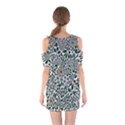 Retro Scandinavian Nordic Flowers Pattern 5 Shoulder Cutout One Piece Dress View2