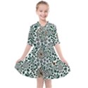 Retro Scandinavian Nordic Flowers Pattern 5 Kids  All Frills Chiffon Dress View1