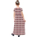 Retro 60s 50s Plaid Pattern 2 Kids  Short Sleeve Maxi Dress View2
