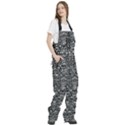 Gothic Leaf Pattern 2 Women s Front Zip Ski And Snowboard Bib Pants View3