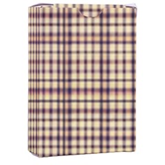 Retro 60s 50s Plaid Pattern 3 Playing Cards Single Design (rectangle) With Custom Box by violetheavensky