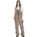 Retro 60s 50s Plaid Pattern 3 Women s Front Zip Ski And Snowboard Bib Pants View1