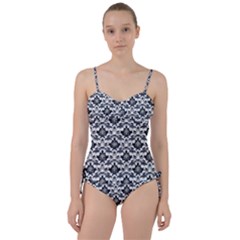 Gothic Leaf Pattern Sweetheart Tankini Set by violetheavensky