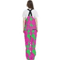 Mid Century Retro Floral 1970s 1960s Pattern 98 Women s Front Zip Ski And Snowboard Bib Pants View4