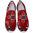 Mid Century Retro Floral 1970s 1960s Pattern 105 Men s Slip On Sneakers View1