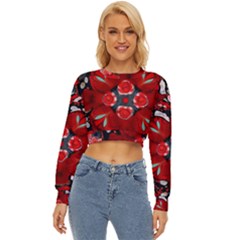 Mid Century Retro Floral 1970s 1960s Pattern 105 Lightweight Long Sleeve Sweatshirt by violetheavensky