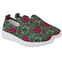 Retro 1880s Flowers Pattern 3 Kids  Slip On Sneakers View3