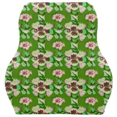 Retro 1880s Flowers Pattern 4 Car Seat Velour Cushion  by violetheavensky