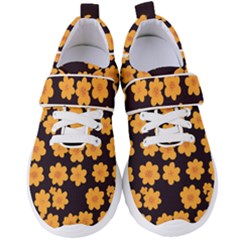 Retro 40s 50s Flowers Pattern Halloween 4 Women s Velcro Strap Shoes by violetheavensky