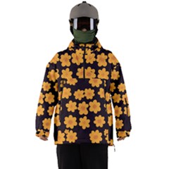 Retro 40s 50s Flowers Pattern Halloween 4 Men s Ski And Snowboard Waterproof Breathable Jacket by violetheavensky