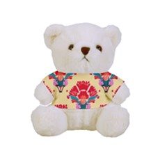 Retro 40s 50s Mexico Flowers Pattern 4 Full Print Tee For Cuddly Teddy Bear by violetheavensky