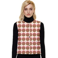 Retro 40s 50s Cupcake Pattern Women s Button Up Puffer Vest by violetheavensky