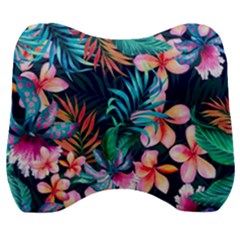 Hawaiian Flowers Hawaii Velour Head Support Cushion by Cemarart