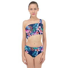 Hawaiian Flowers Hawaii Spliced Up Two Piece Swimsuit by Cemarart