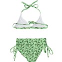 Leaves Pattern Texture Seamless Kids  Classic Bikini Set View2