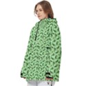 Leaves Pattern Texture Seamless Women s Pullover Zip Ski and Snowboard Waterproof Breathable Jacket View2