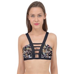 Jesus Christ Modern Halftone Pattern Cage Up Bikini Top by snek