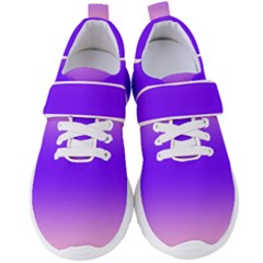 Cotton Candy Pink To Indigo Violet Bilinear Gradient Women s Velcro Strap Shoes by GradientsOmbre