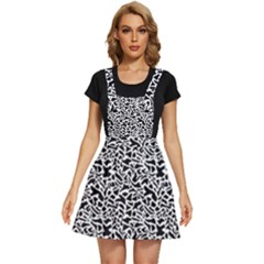 Black White Giraffe Pattern Apron Dress by DinkovaArt