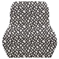 Black White Snake Pattern Car Seat Back Cushion  by DinkovaArt