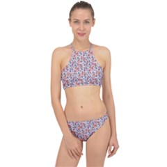 Floral Mix Halter Bikini Set by DinkovaArt
